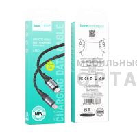 Кабель Type-C to Type-C HOCO X102 Fresh, 1m, 3,0А, 60W,  черный