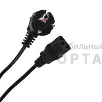 Кабель компьютер-розетка VCOM 220V (EURO) <VDE> 3G0,75 mm 2, 3м. {CE021-CU} (1/30)