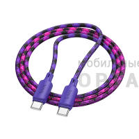Кабель Type-C to Type-C HOCO X116 Meridian, 1m, PD 60W,  фиолетовый