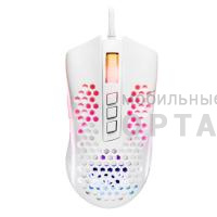 Мышь игровая, проводная Redragon Storm RGB,12400dpi, легкая, белый
