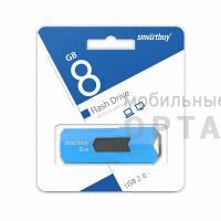 Флешка USB 8 Гб Smartbuy  Stream  синий Флешка USB 8 Гб Smartbuy  Stream  синий