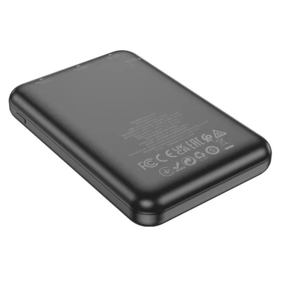 Аккумулятор внешний HOCO J115 Journey, 5000mAh 2 USB выхода, 2.0А черный